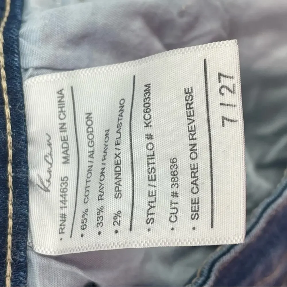 KanCan Blue Frayed Jean Shorts 7/27